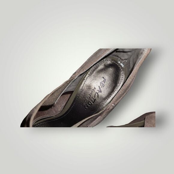 Reaction Kenneth Cole Suede Leather Upper 3" Heels Flatform Wedge 7.5 - Picture 11 of 13
